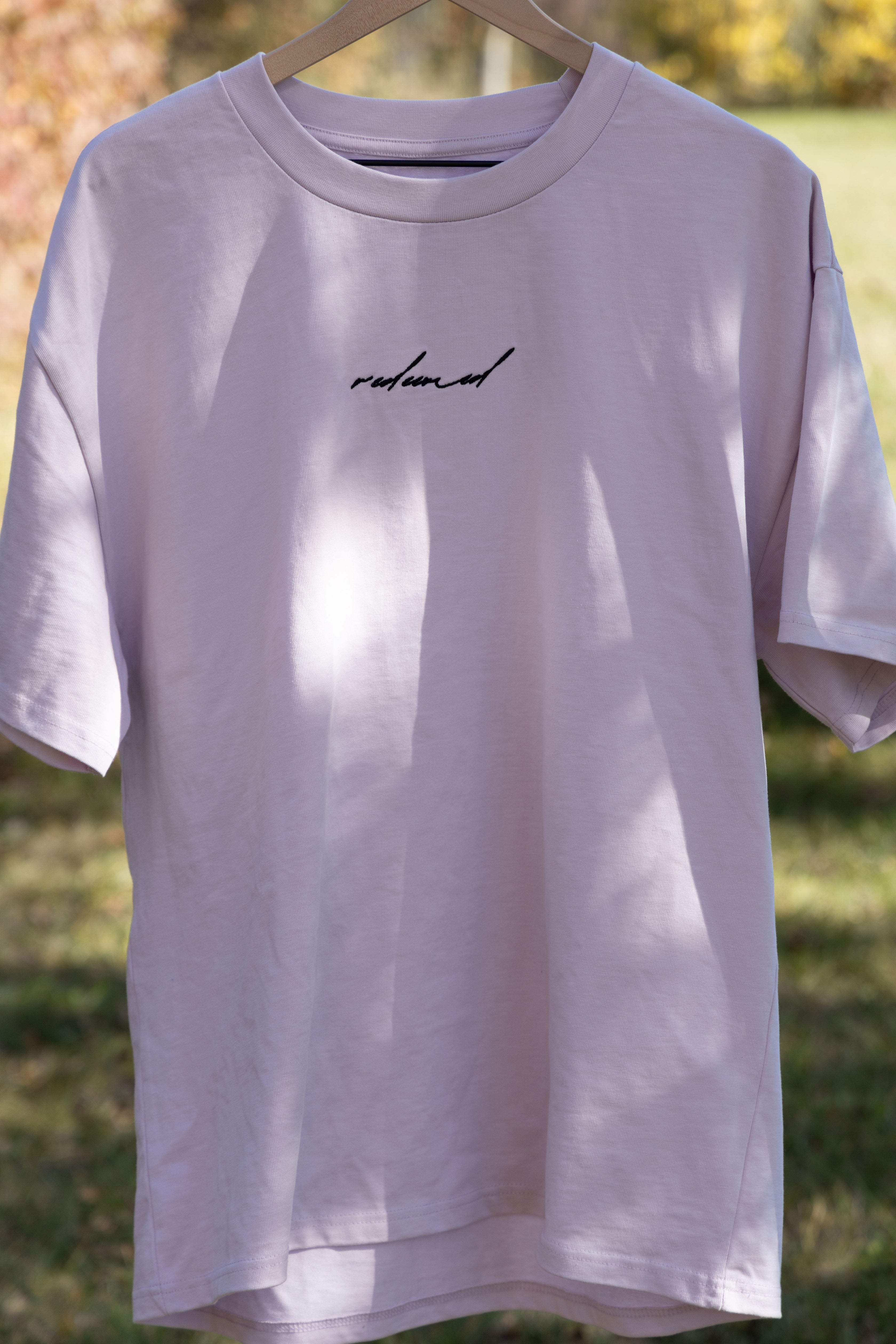 REDEEMED TEE purple front