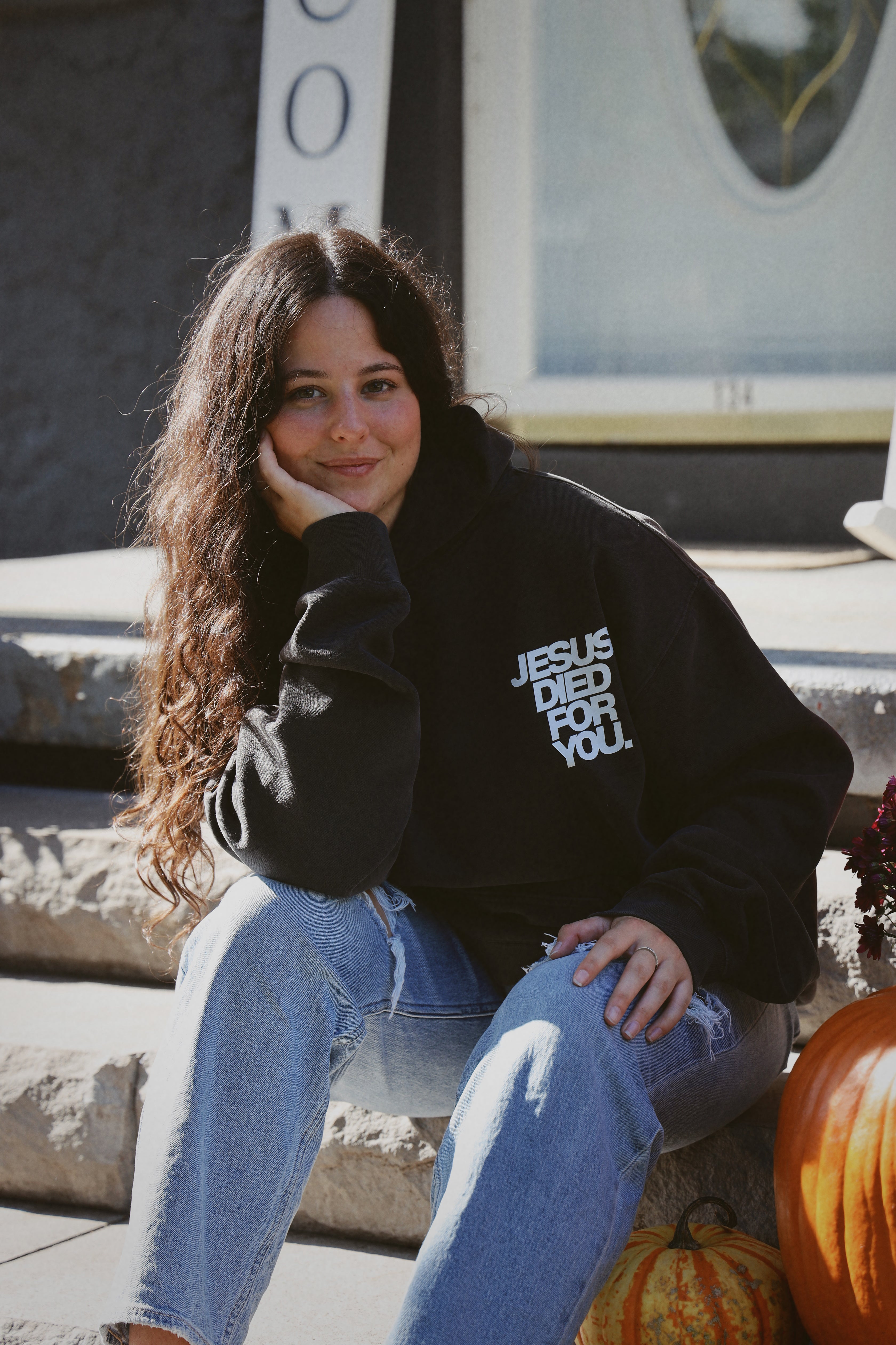 Jesus Died for You Hoodie black