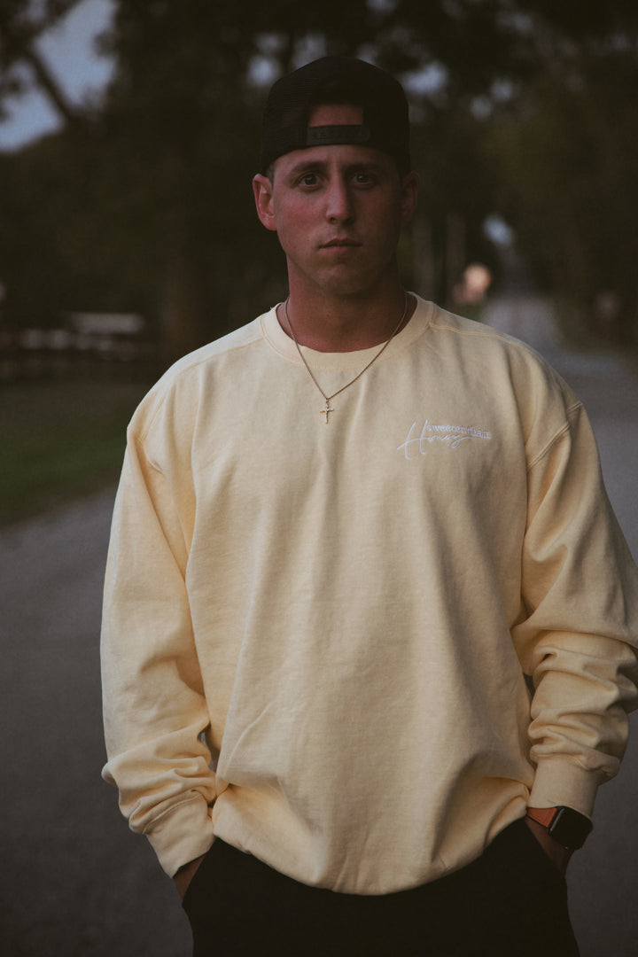 SWEETER THAN HONEY SWEATSHIRT yellow front